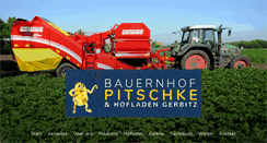 Desktop Screenshot of bauernhof-pitschke.de